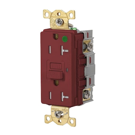 Bryant GFCI Receptacle 20A 125VAC COMM HG TRWR GFR RED GFRTW83R